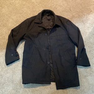 Charcoal London Fog Men’s Wool Coat